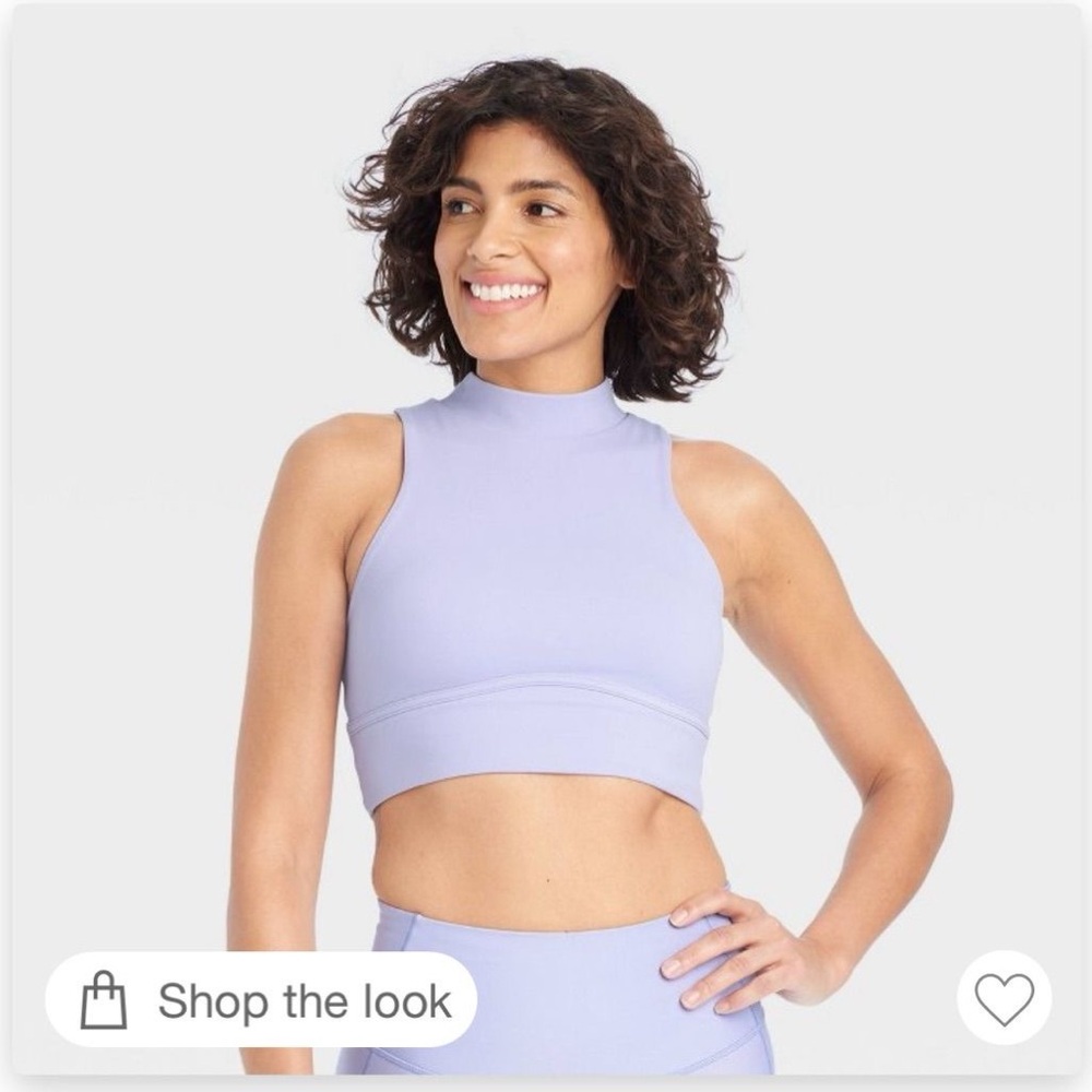 All in Motion Light Purple High-Neck Top